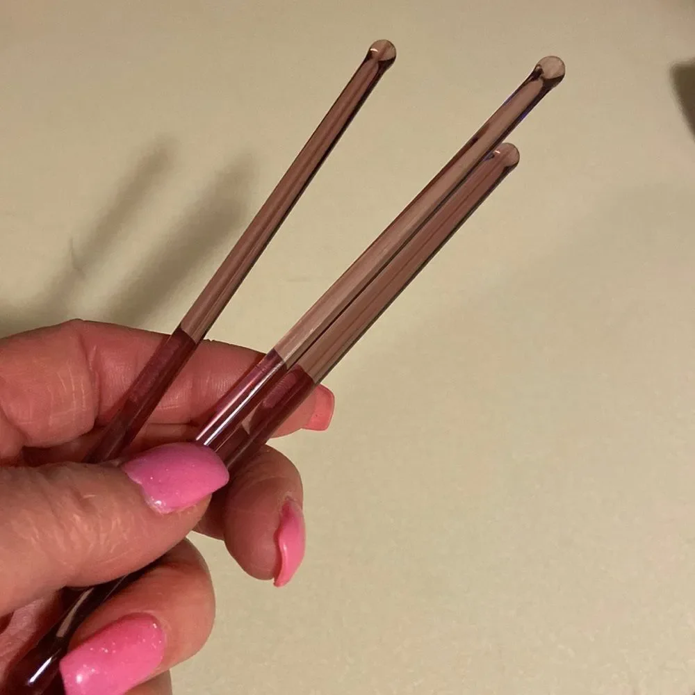 Various Glass drink stirrers and spears 10 Vintage - excellent condition